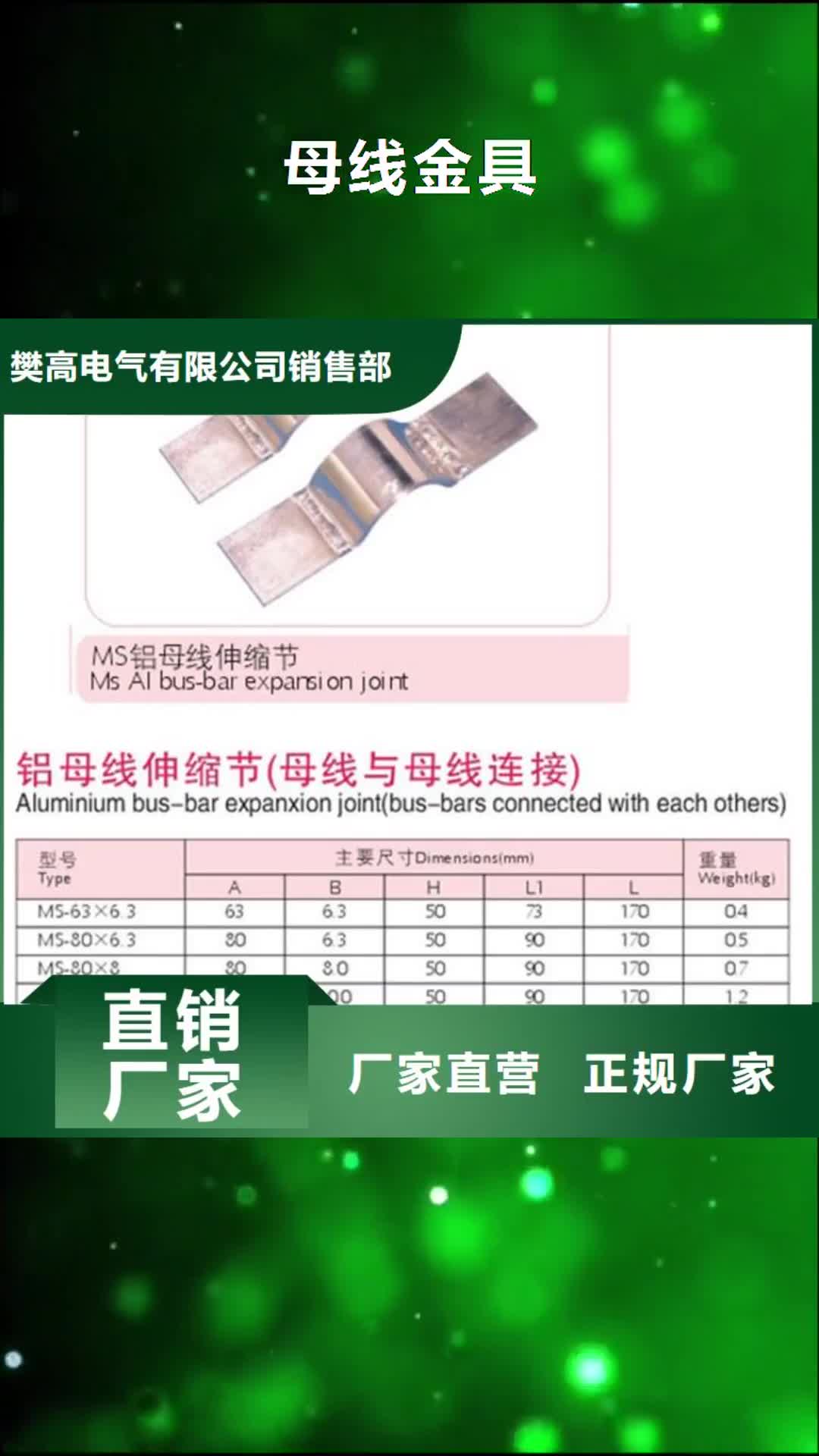 【丽江母线金具,固定金具用心制造】